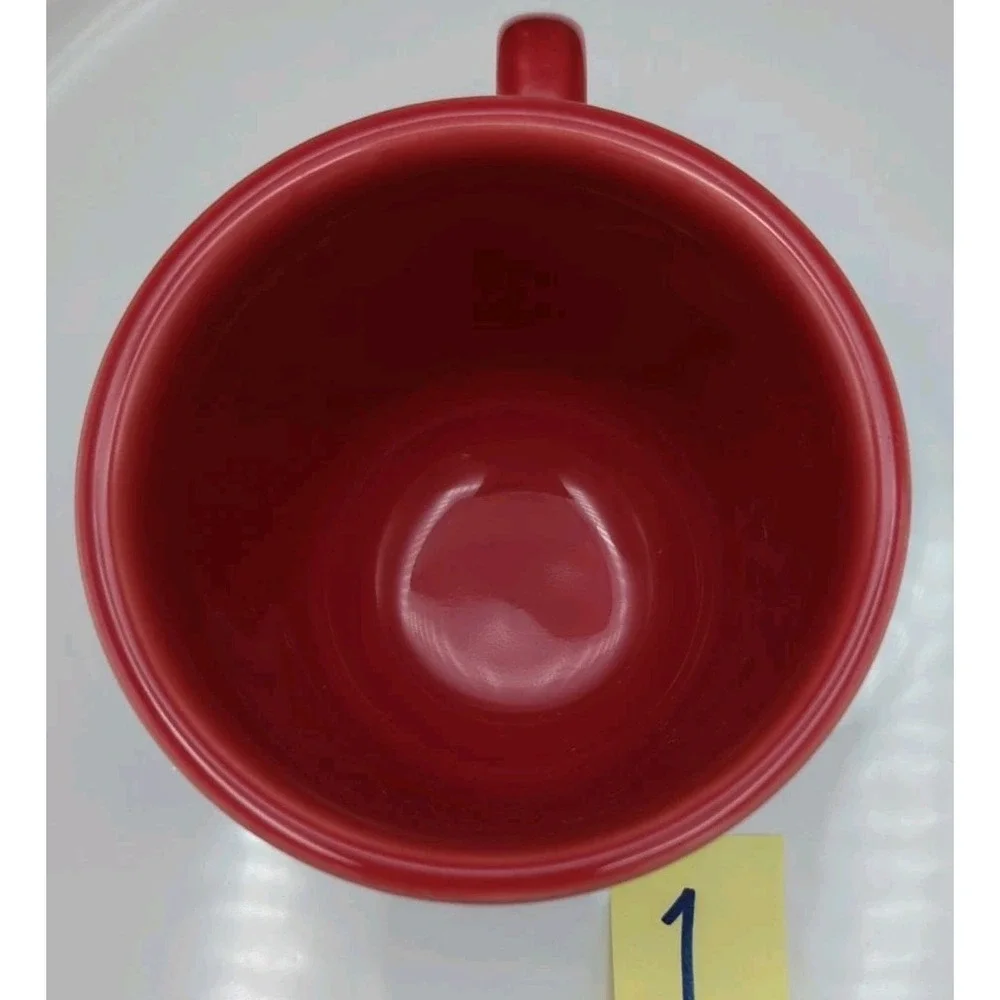 Homer Laughln Fiesta Tableware Fiestaware Cup Red Faintly Incised HLC fiesta USA